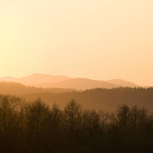 Mountains on fire #2 by Ian Middleton