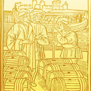 Wine Merchant, Medieval Tradesmen #2 by Science Source