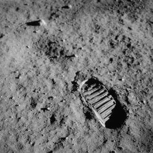 Apollo 11 Boot Print On The Moon. July by Everett