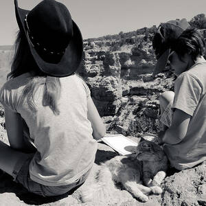 Cat on the South Kaibab Trail by Julie Niemela