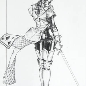 Victoria - The Demon Hunter Drawing by Sean Smith - Fine Art America