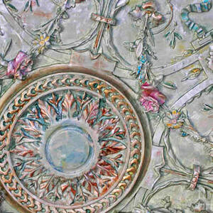 Painted Ceiling Medallion Painting By Lizi Beard Ward