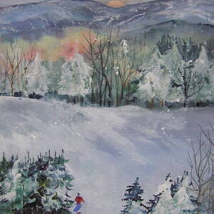 White Hollyhocks Painting by Maurie Harrington - Fine Art America