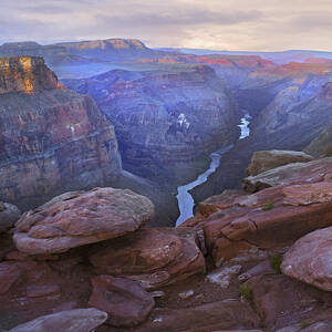 Toroweep Overlook View Of The Colorado by Tim Fitzharris
