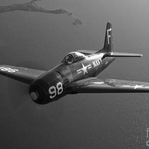 A Grumman F8f Bearcat In Flight #1 by Scott Germain