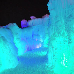 Ice Castles in Stillwater Photograph by David Parker | Fine ...