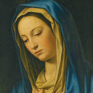 Madonna at Prayer Painting by Sassoferrato - Fine Art America