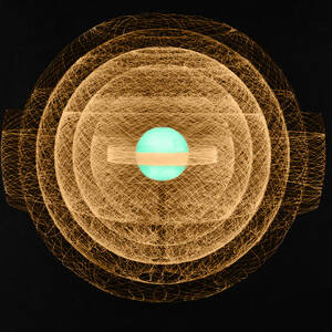 Uranium-235 Atom Model #2 by Science Source