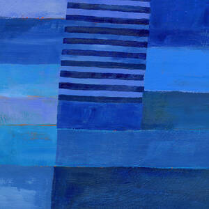 Blue Stripes 7 by Jane Davies