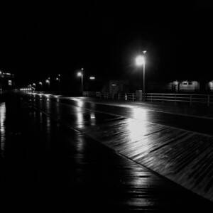 Boardwalk In The Still Of The Night by Jason Denis