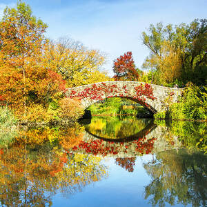 Central Park Gapstow Bridge Autumn Photograph by Regina Geoghan - Fine ...