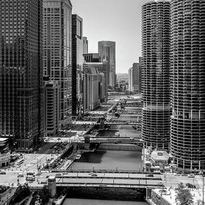 Chicago River  by Lev Kaytsner