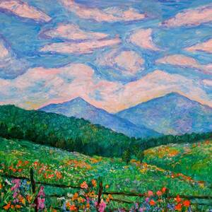 Cloud Swirl over The Peaks of Otter by Kendall Kessler