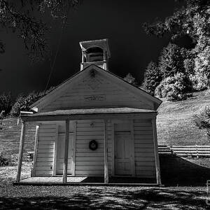 Coleman Valley Schoolhouse Road Infrared Black and White #1 by Blake Webster