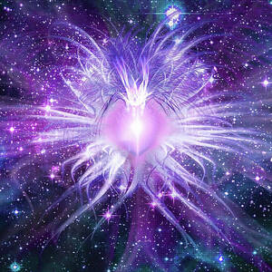 Cosmic Heart of the Universe Mosaic by Shawn Dall
