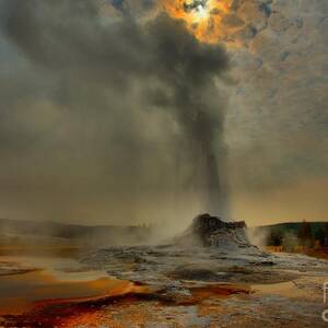 Fire Over Castle by Adam Jewell