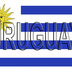 Flag of Uruguay Word by Roy Pedersen