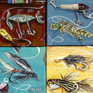 SPARK- Plug Fishing Lures Painting by Johnnie Stanfield - Fine Art