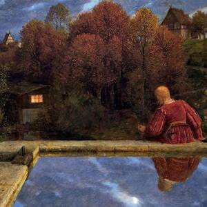 Landscape  by Arnold Bocklin