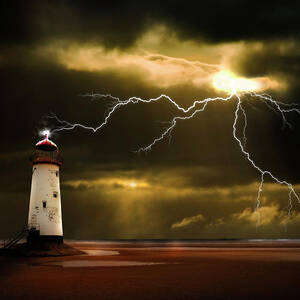 Lightning Storm by Meirion Matthias