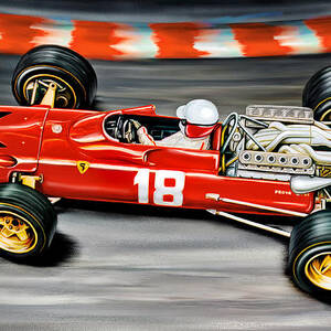 Ferrari 312 F-1 Car Painting by David Kyte | Fine Art America