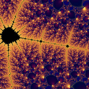 Mandelbrot Set in golden space by Matthias Hauser