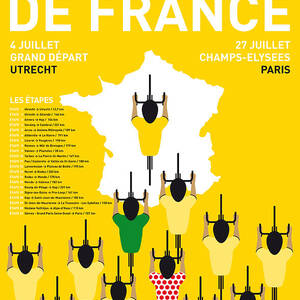 My Tour De France Minimal Poster Digital Art by Chungkong Art - Fine ...