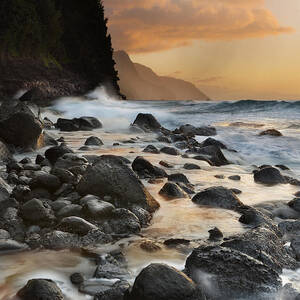 Red Sand Dunes Lone Tree Kauai Hawaii - Lewis Carlyle Photography