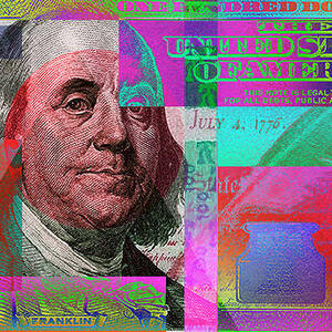 2009 Series Pop Art Colorized U. S. One Hundred Dollar Bill No. 1 ...