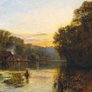 Art George Cole River Devon England 8x10 Print 0867 Early Morning on the Tamar 