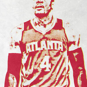 Trae Young Atlanta Hawks Pixel Art 2 Mixed Media by Joe Hamilton - Fine Art  America
