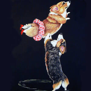Pembroke Welsh Corgi Her Red Shoes by Lyn Cook