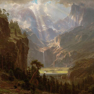 Rocky Mountains, Lander's Peak by Albert Bierstadt