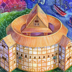 Shakespeare's Globe Theater by Jane Tattersfield
