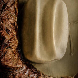 Two Old Western Hats Photograph by David and Carol Kelly - Fine Art America