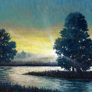 Sunset with Trees by Douglas Castleman