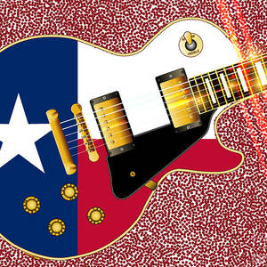Blues Guitar Flash Digital Art by Bigalbaloo Stock - Pixels