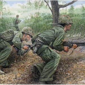 The Screaming Eagles in Vietnam Painting by Bob George - Fine Art America