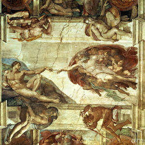 The Creation of Adam by Michelangelo