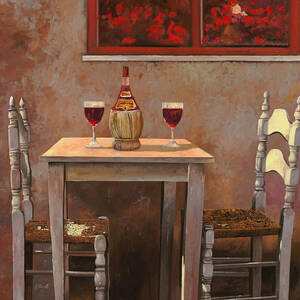 un fiasco di Chianti by Guido Borelli