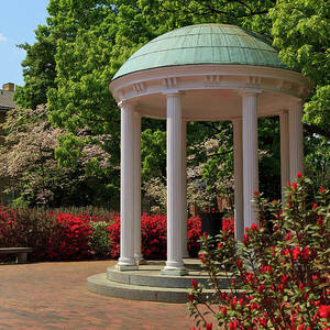 UNC-CH Old Well in the Spring by Jill Lang