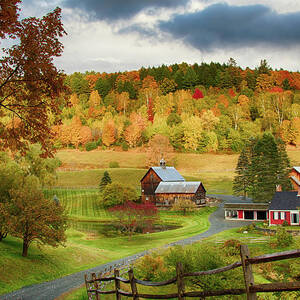Vermont village of Barnet in autumn Photograph by Jeff Folger | Pixels