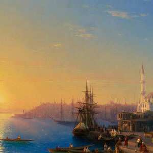 View of Constantinople and the Bosphorus by Ivan Konstantinovich Aivazovsky
