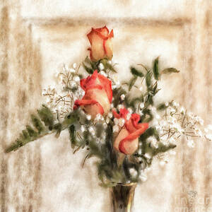 Vintage Circus Roses by Lois Bryan