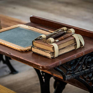 Vintage School Desk by Paul Freidlund