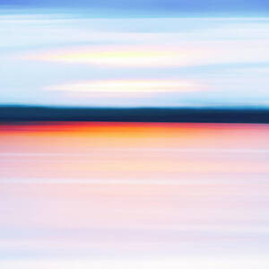 Abstract Of Lake At Sunset #1 by Ethera