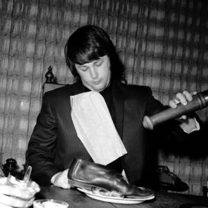 Brian Wilson Eats Funny Stuff Photo #1 by Michael Ochs Archives