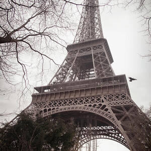 Low Angle View Of Eiffel Tower Against Sky #1 by Cavan Images