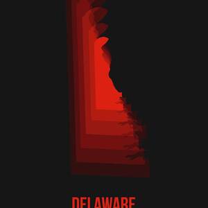 Delaware Watercolor Map Digital Art by Naxart Studio - Fine Art America