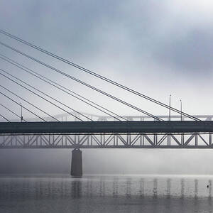 Veterans Memorial Bridge Over The Ohio River #2 by Cavan Images